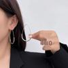 Women's Luxury Textured Metal Hoop Earrings - Versatile Niche Design