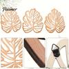 Wooden Wall Art Decor 3Pcs Hollow Monstera Leaf Decoration, Tropical Hanging Plaque, Decorative Gift for Housewarming Sculpture with Hook Living Room