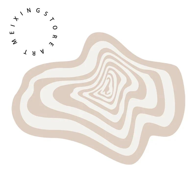 Creative Irregular Rug Living Room Carpet Black White Geometry Home Decoration Floor Mat Bedroom Area Rugs Entrance Doormat