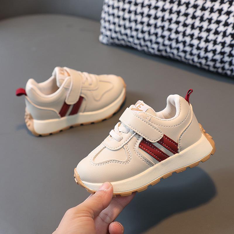 

2023 Spring Kids Sports & Casual Shoes - White 21 бежевий