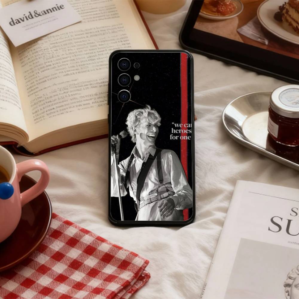 

Rock D-David B-Bowie-es Phone Case For Samsung S 25,24,23,22,30,21,10,9,Ultra,Plus,Lite,FE,4,5 G Soft Black Case Samsung S21plus