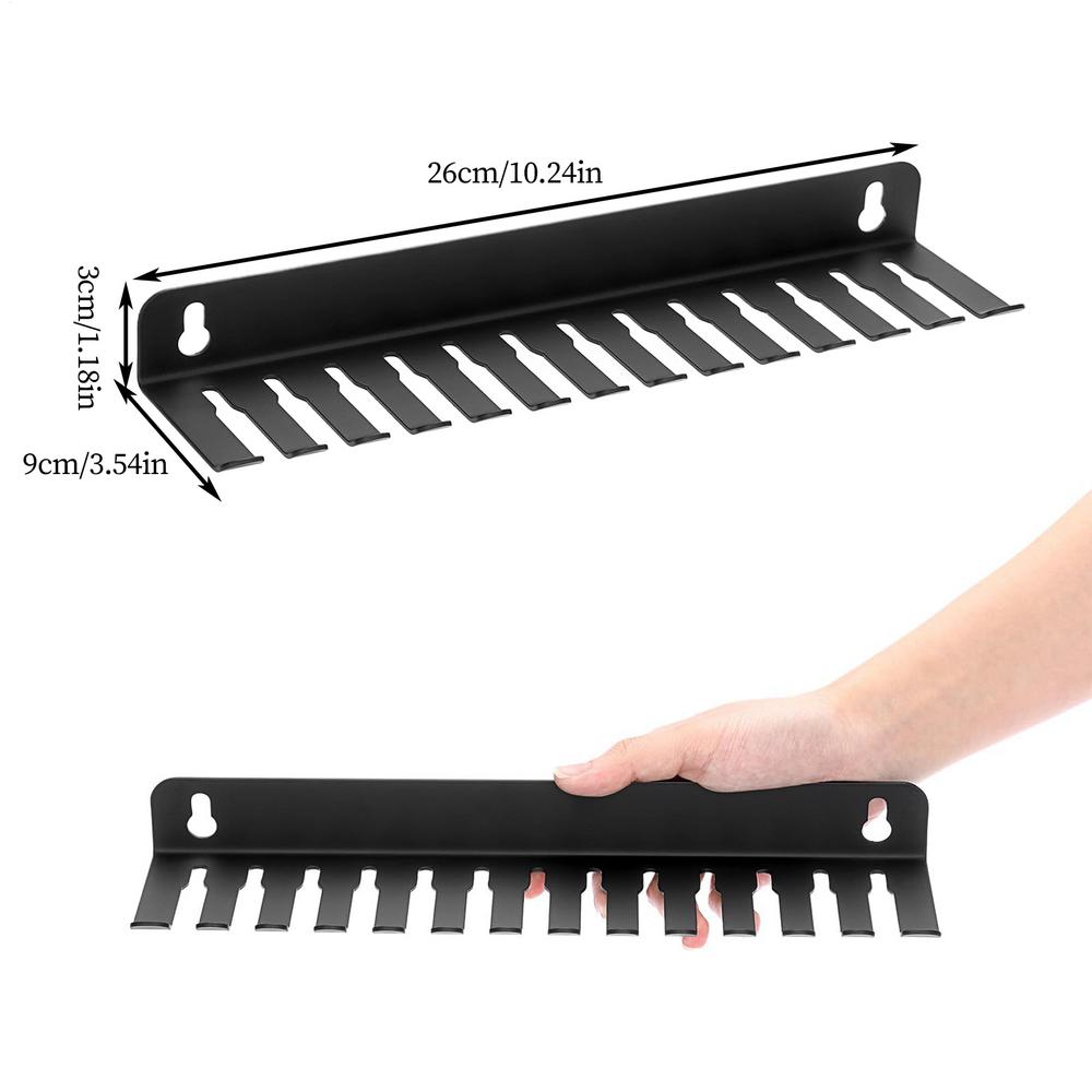 Cord Organizer Holder 13 Slots Steel Data Cable Organizer Rack For Wall Easy To Install Cable Management For Workshops Studios