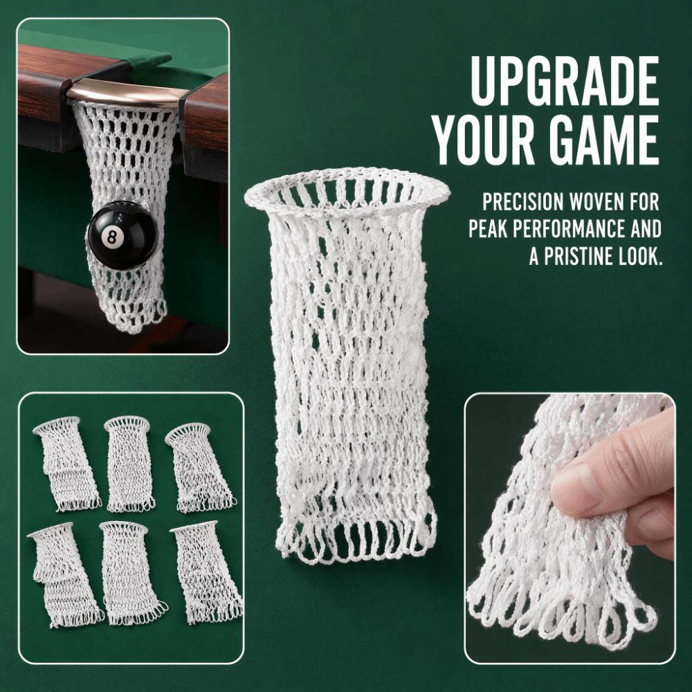 6PCS Mesh Billiard Table Mesh Bag Hollow Out Pool Table Pocket Accessories Pool Table Replacement