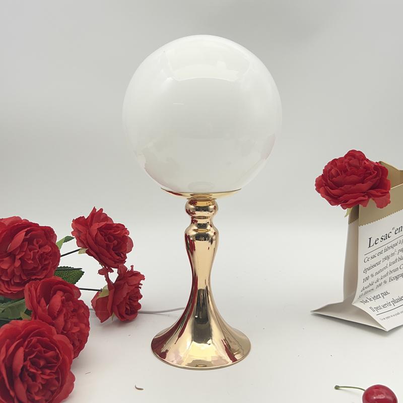 Lollipop Shape Bedside Table Lamp Bedroom Bedside Living Room Glass Creative Decoration Desk Lamp Nordic LED Retro Night Lights