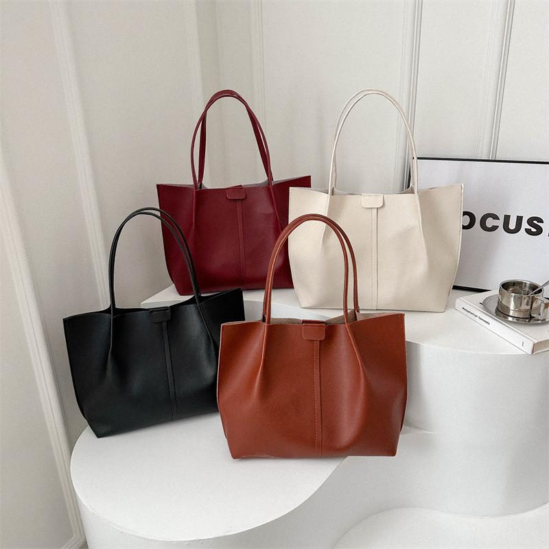 Wholesale Fashion Trend Large Capacity Mother Tote Bag Women Bags Spring New Basic Underarm Shoulder Bag