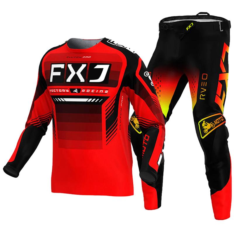 Set di abbigliamento da motocross per bambini 4 5 6 7 8 9 10 11 12 13 anni Ragazzi Bambino Motociclista Ragazzo Ragazza Maglia Pantaloni Kit tuta da corsa Fuoristrada Enduro MX MTB