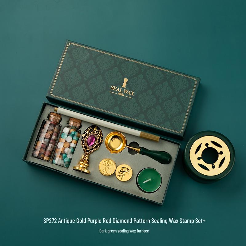 Creative Sealing Wax Stamp Set with Wax Granules – Perfect Gift for Teachers, Classmates, or Special Occasions