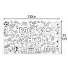 To Back School Theme Black And White Graffiti Paper Canvas For Decor Classroom