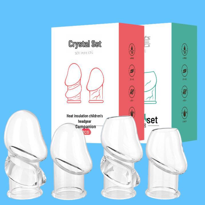 Qiao Shangshi Men's Thickened Heat-Insulated Crystal Wolf Tooth Headgear, Open Design for Adults