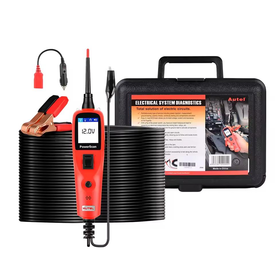 

Autel PowerScan PS100 Electrical System Diagnostic Tool Automotive Circuit Tester Power 12-24V Electrical Short Open Breaker English
