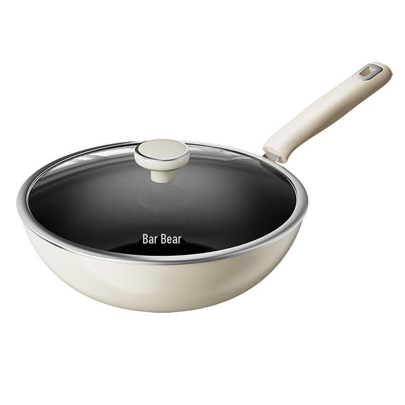 Bear 30cm Refined Iron Non-stick Wok