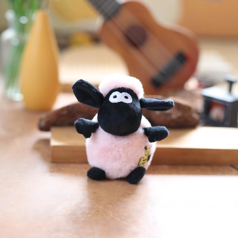 Adorable Plush Sheep Keychain Soft And Fluffy Bag Charm Cute Toy Doll