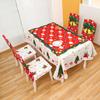 Santa Cartoon Christmas Claus Print Chair Covers Tablecloths Family Festivities