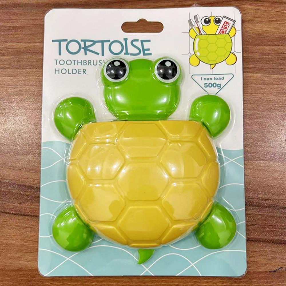 Kunststoff Nicht-stanzender Zahnbürstenhalter Wandmontiert Starker Saugfuß Zahnbürste Zahnpasta Aufbewahrungsregal Badezimmeraufbewahrung Wandmontiert