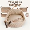 M-Modern-Dog Car Seat-For Small Dogs-Multifunctional Travel Carrier& Booster, Washable Design Fits Front& Back Seats, Includes B