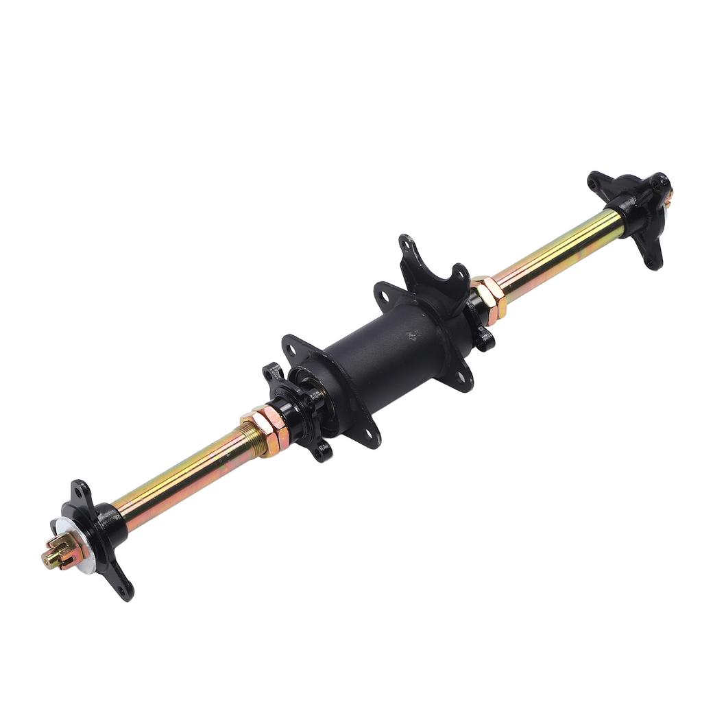 Tylna oś na żywo do gokarta 610 mm Stal stopowa Tylna oś z uchwytem zębatki Uchwyt tarczy hamulcowej Kołnierz piasty dla ATV Trike driftowego