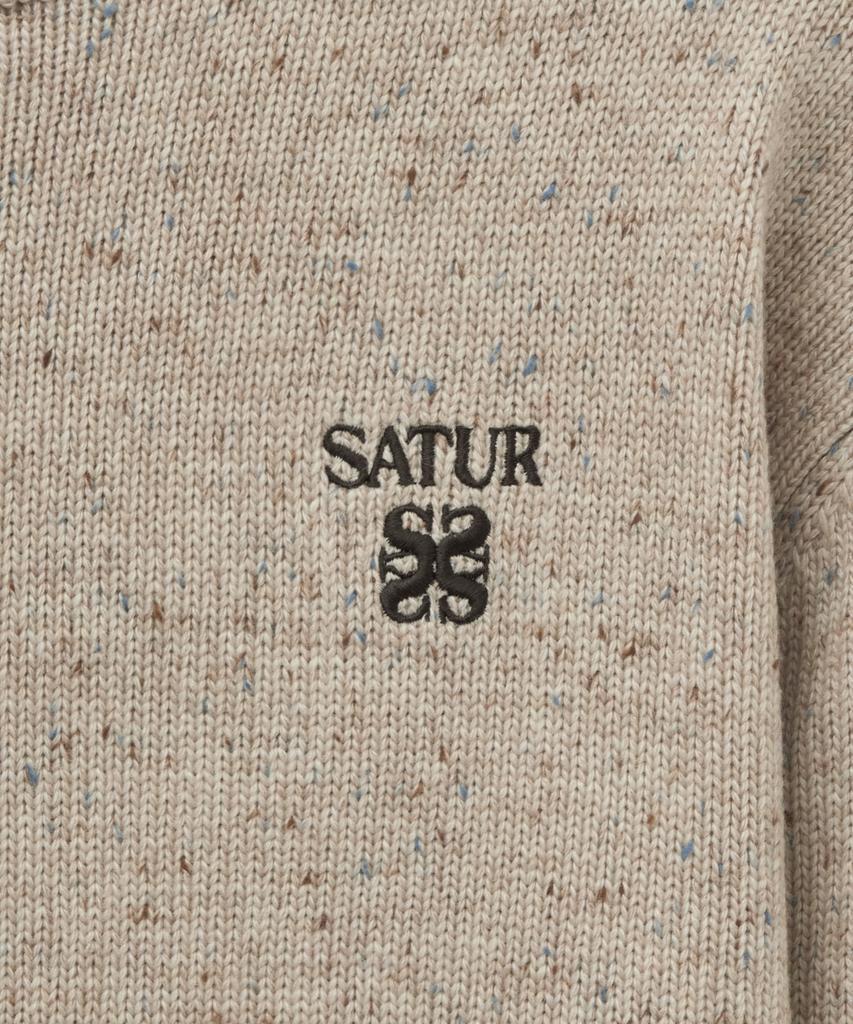 Seteo (W) Classic Turtleneck Mix Knit Oatmeal