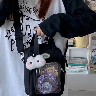 Women Mini Tote Transparent Girls Harajuku Small Crossbody Bags Back School Shoulder Bag Purses and Handbags