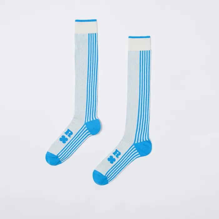 DRP Play Knee Socks DAILY LUCKY ROUTINE SKY
