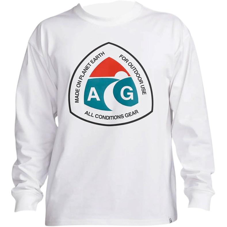 

Мужская свободная футболка с длинным рукавом с буквенным принтом Nike, белая DX9451-100