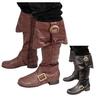WISH Autumn and Winter Belt Buckle Locomotive Boots Large Size High Boots Low Heel  Men and Women