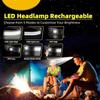3000mah USB Rechargeable COB LED Induction Headlamp With 3000mAh Built-in Battery Head Flashlight Outdoor Camping Fishing Head Lantern