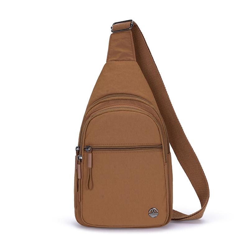 

New Ladies Chest Bag Outdoor Commuting Fashion Joker Nylon Shoulder Bag Solid Color Simple Casual Crossbody Bag