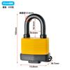 1Set Outdoor Splashproof Padlock With Key Heavy Duty Padlock For Storage Units Gym Lockers Garage Fence And Shed Weatherproof S