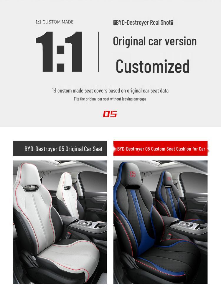 DJGY Sports Leather Seat Cover for BYD Destroyer 05 - All-Season Cushion