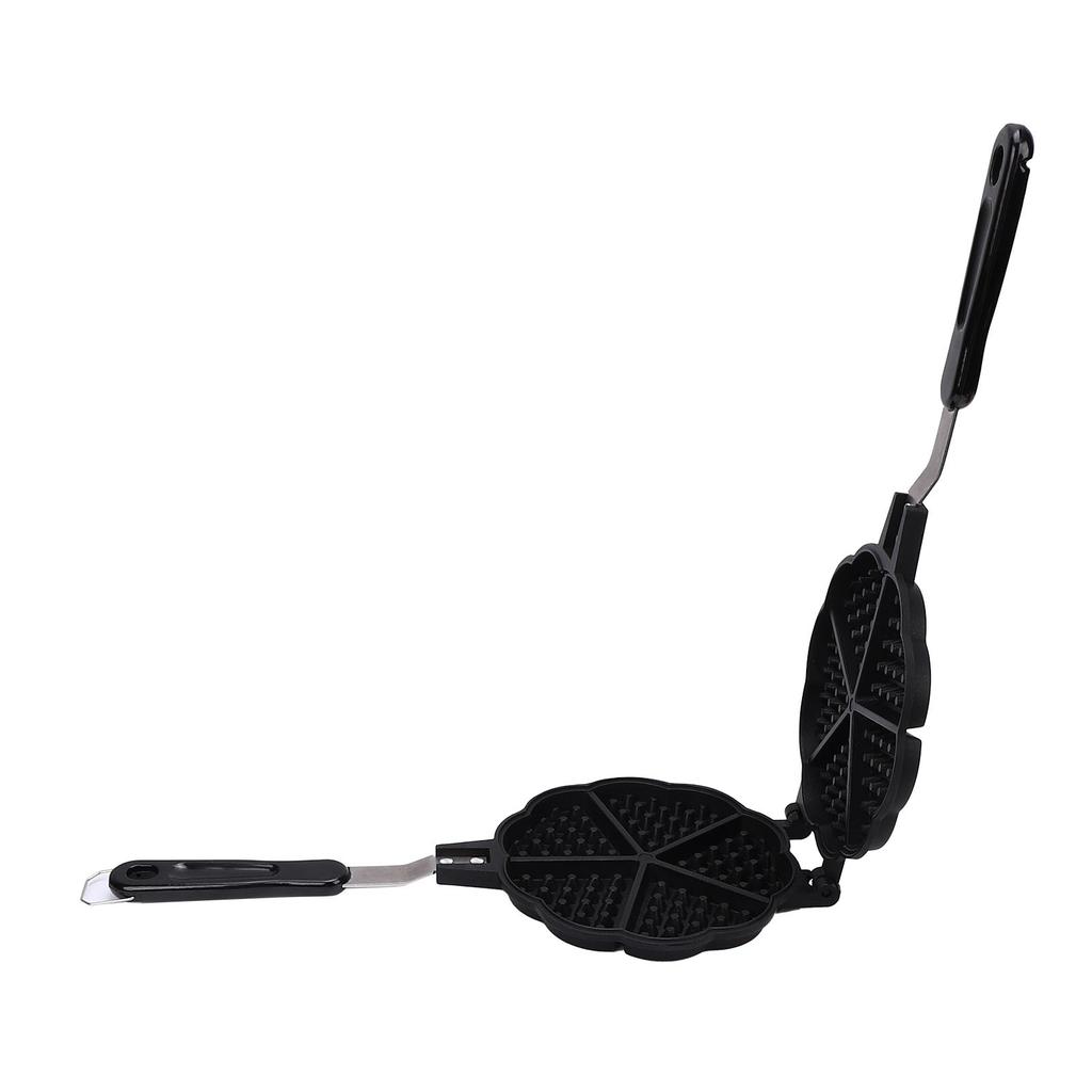 Waffle Maker Pan Make 5 Mini Heart Shaped Waffles Small Kitchen Stovetop Waffle Baking Pan for Family Breakfast
