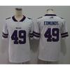 Buffalo Bills NFL Football Jersey 17 Josh Allen 27 Stefon Diggs 14 Isaiah Whitehead Authentic Style Fan Wear
