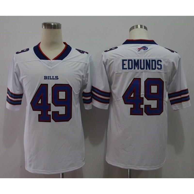 Buffalo Bills NFL Football Jersey 17 Josh Allen 27 Stefon Diggs 14 Isaiah Whitehead Authentic Style Fan Wear