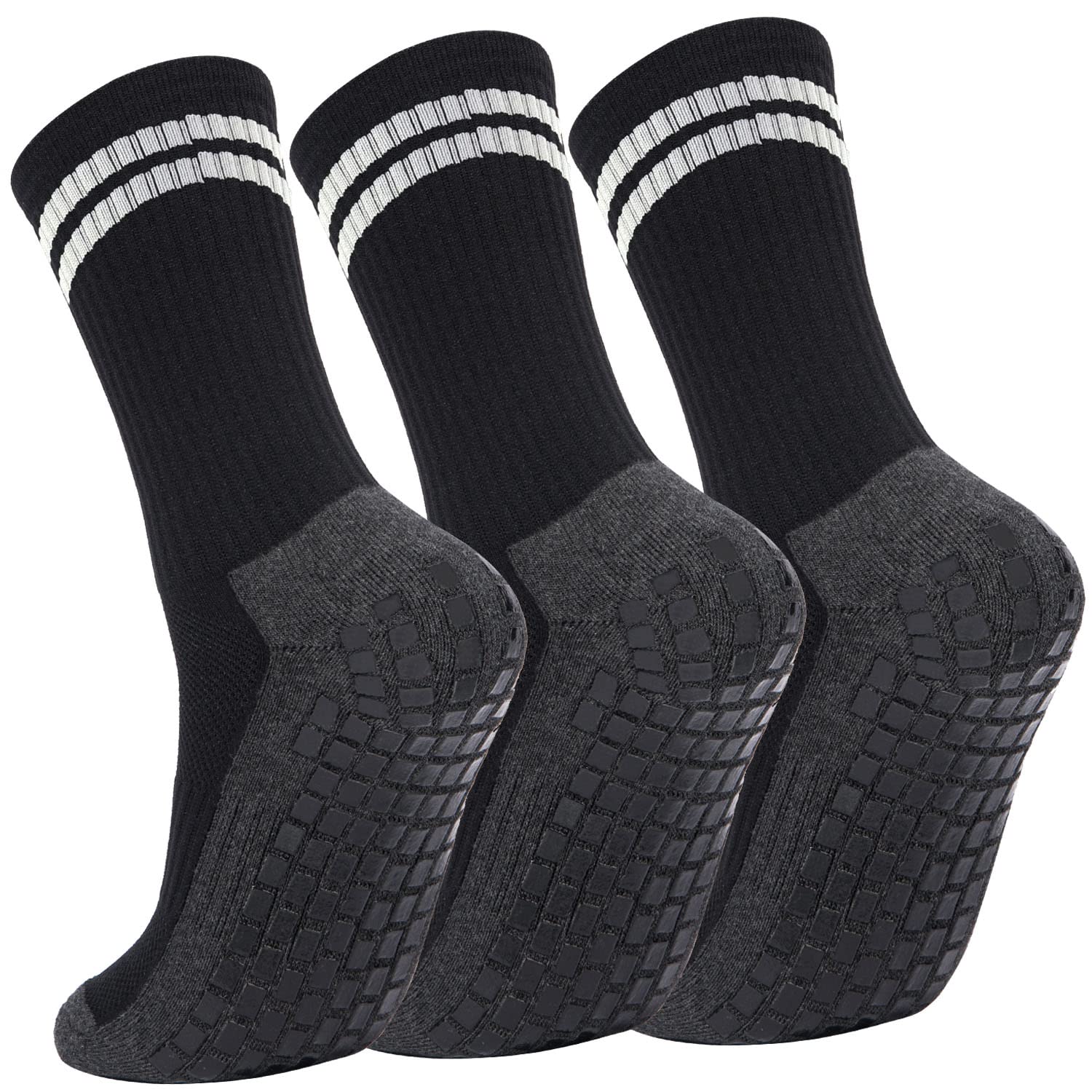 

Под наблюдением активного набора укрепляет носки с хлопковым рубчиком антибактериальные и запах экипажа пот на открытом воздухе горы большой [MOOKISOO] спортсмены, 3 пары