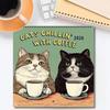 Cats Chillin' With Book 2026 Wall Calendar Funny Cat-Themed 12 Monthly Planner
