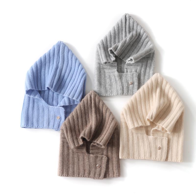 2025 Autumn/Winter Unisex Cashmere Wool Hat for All Ages - Warm, Casual Head Covering