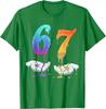 Summer 67 Six Seven Funny Meme Drip Graphic Kids T-Shirts Boys Casual Tops 6 7 Meme Fashion Short Sleeve Girl Tee Shirt