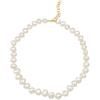 Freshwater pearl necklace, Baroque pearl necklace, Korean-style fashion necklace for women, popular among fashion bloggers and influencers, pearl
