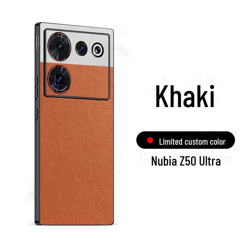 

Защитный кожаный чехол для Nubia Z50S Pro/Z60S Pro, ограниченный тираж, дизайн Spliced