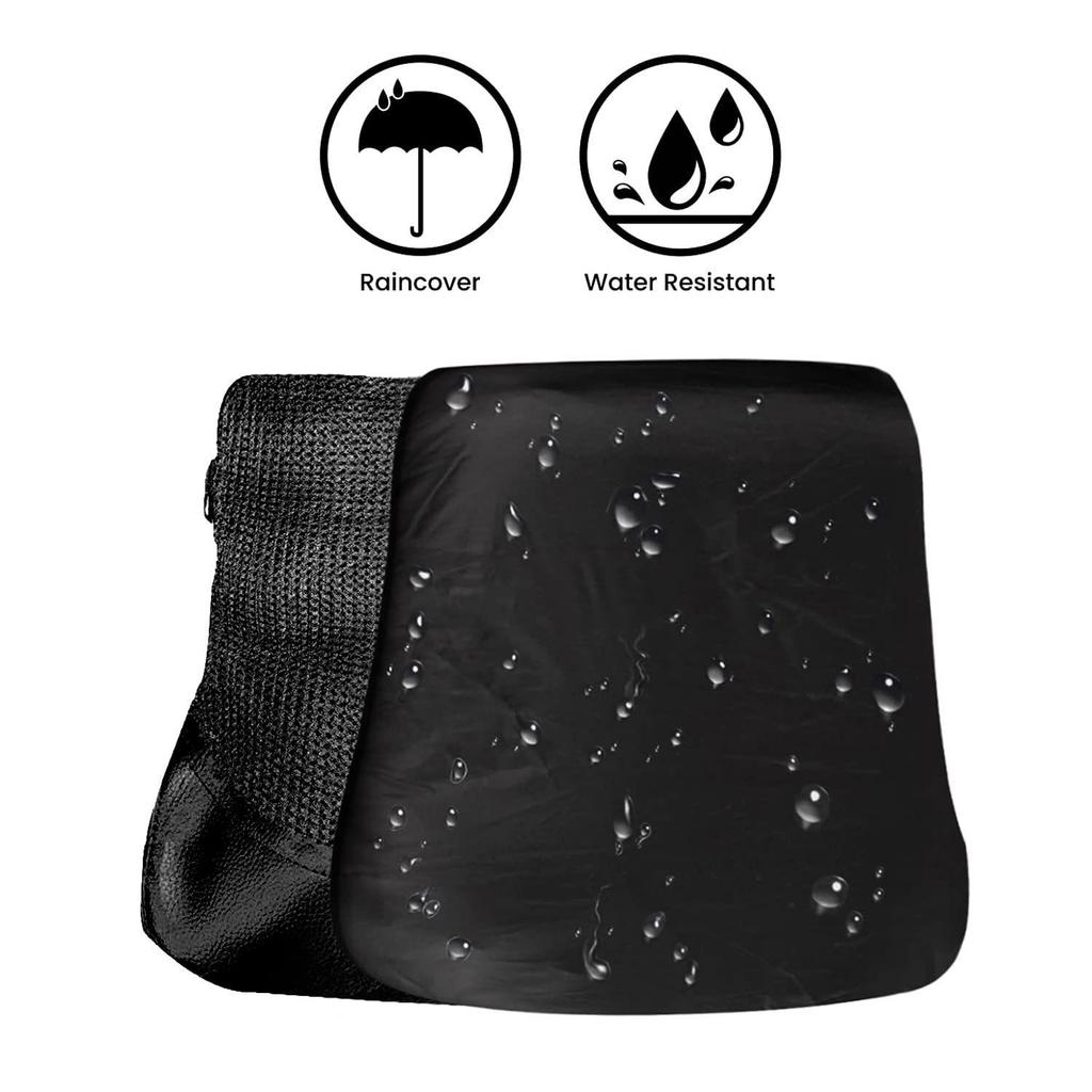 Pillion Motorcycle Air Cushion | Shock-Proof | No Pump Required | Inflatable Seat Cushion for Bike | Comfortable Long Ride Pad