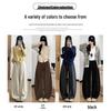 Women's Fleece-Lined Retro Scimitar Pants: Autumn/Winter 2025, High-Waisted Loose Chenille Wide-Leg with a Slimming Drape.