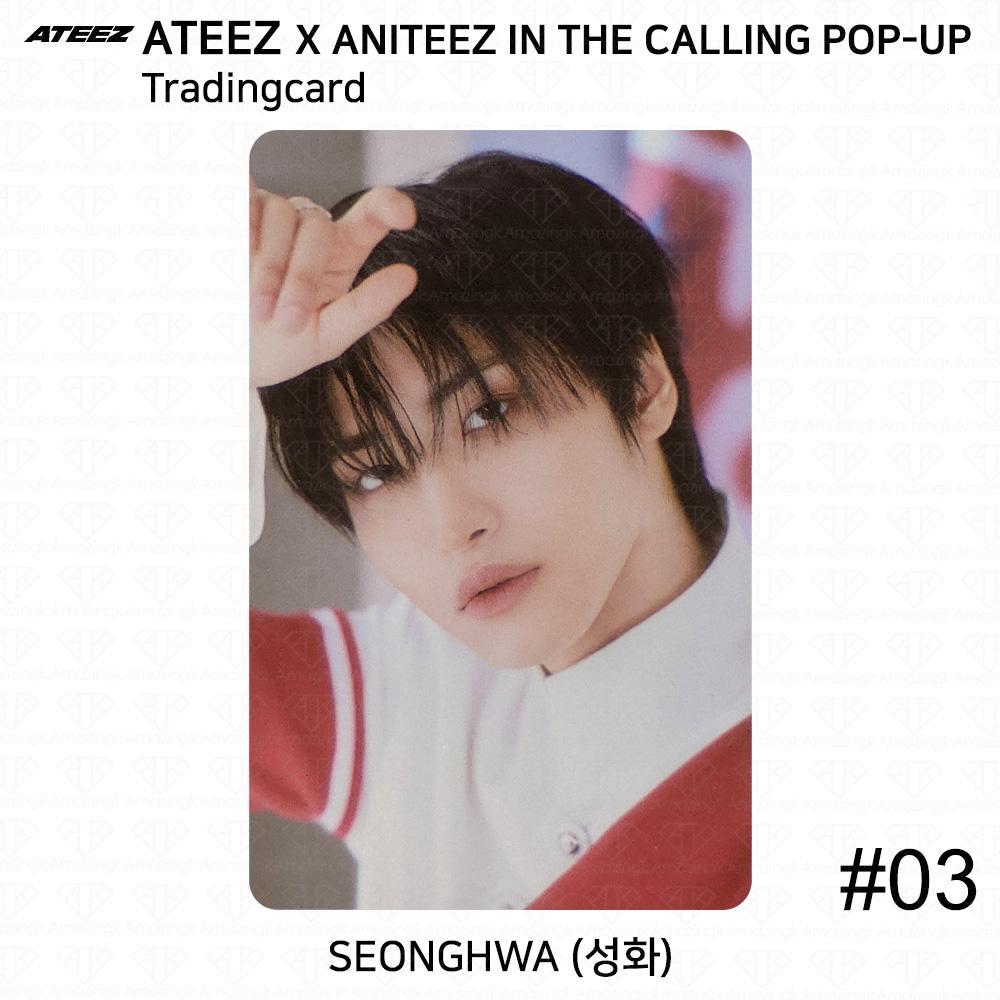 ATEEZ X ANITEEZ IN THE CALLING POP-UP Unitate Carte de Colecție MD KPOP K-POP Seonghwa