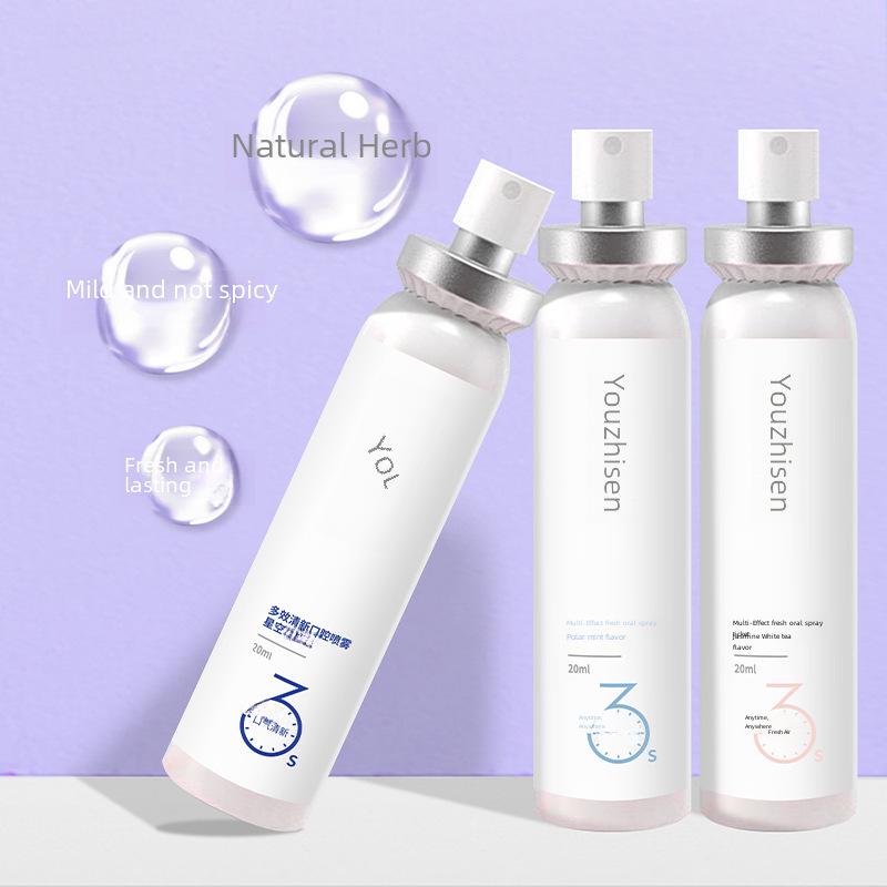 Mint Flavored Multi-Effect Mouth Spray: Portable, Long-Lasting Freshness and Deodorant