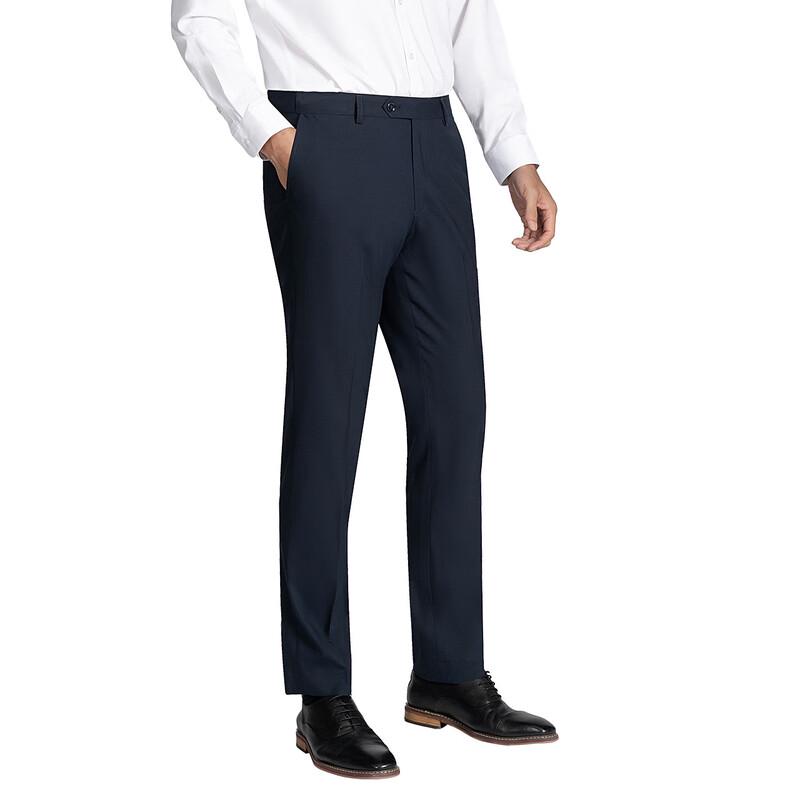 ROMON Men's LKMX301 Straight-Leg Business Casual Trousers