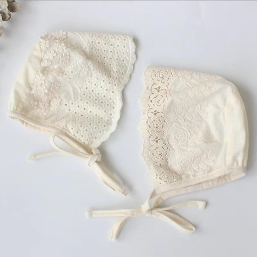 Adjustable Baby Lace Hats Cotton Newborn Cap Fashion Toddler Sun Hat Outdoor