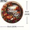 Garden Decorations,autumn Harvest Festival Decorations,wooden Hanging Decorative signs,Pumpkin and Maple Leaf pattern,2D Flat Products