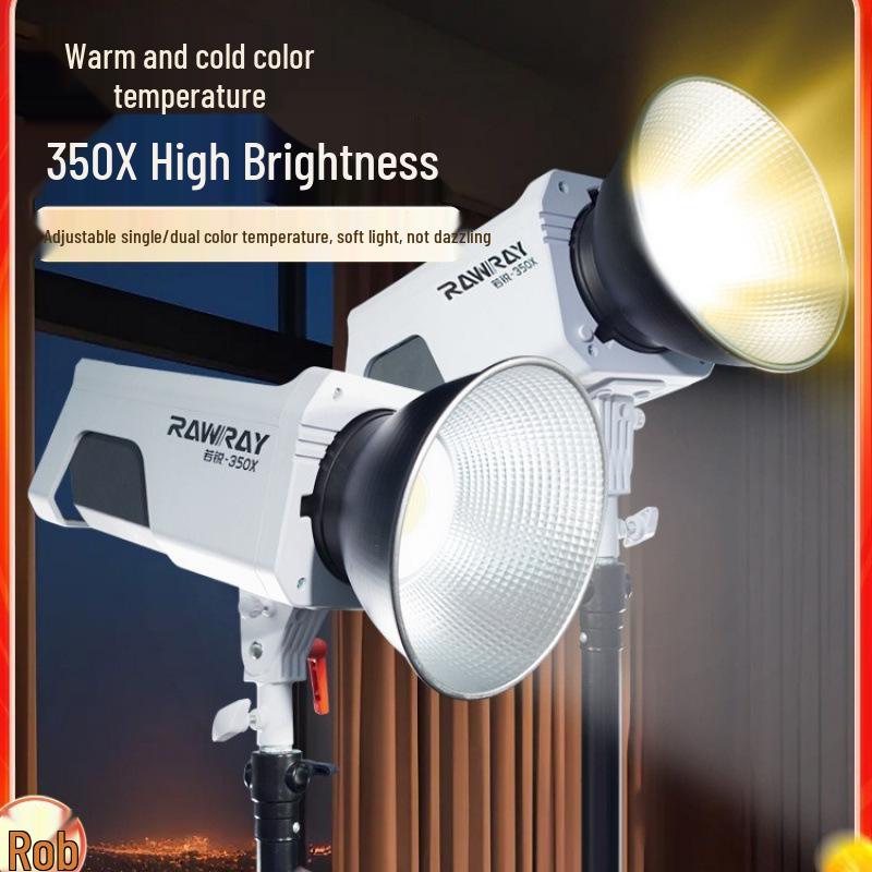 Rui 350X LED Photography Light: 300W Constant Light for Streaming & Beauty Live Rooms.