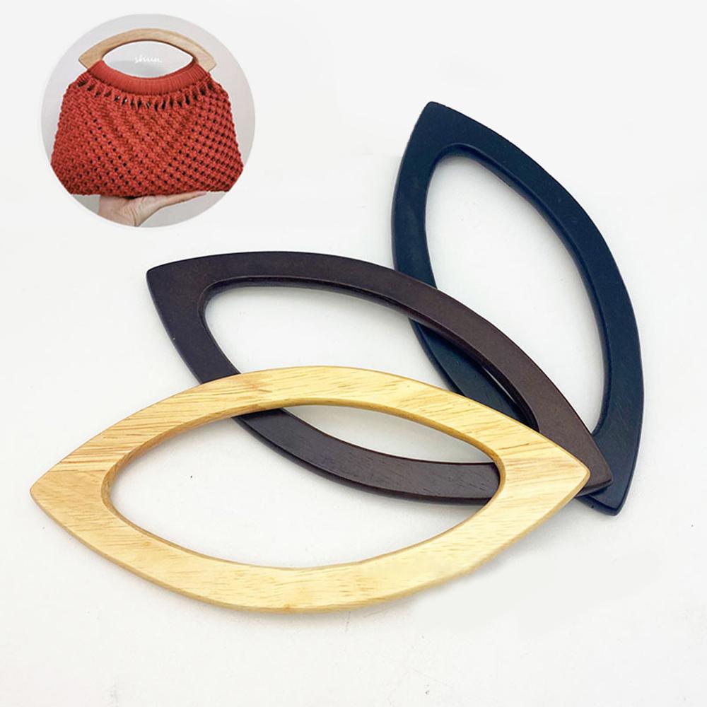 Massivholz Taschengriff Ersatz DIY Tote Holz Tasche Massivgriff Tasche Klassischer Riemen zum Nähen Häkeln Tasche Geldbörse Zubehör