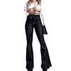 High Waist Hip-Lifting Lace-Up Slimming Flared Jeans for Women - Trendy Europe & America Style