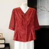 New Chinese Style Summer Shirt for Middle-aged Women
