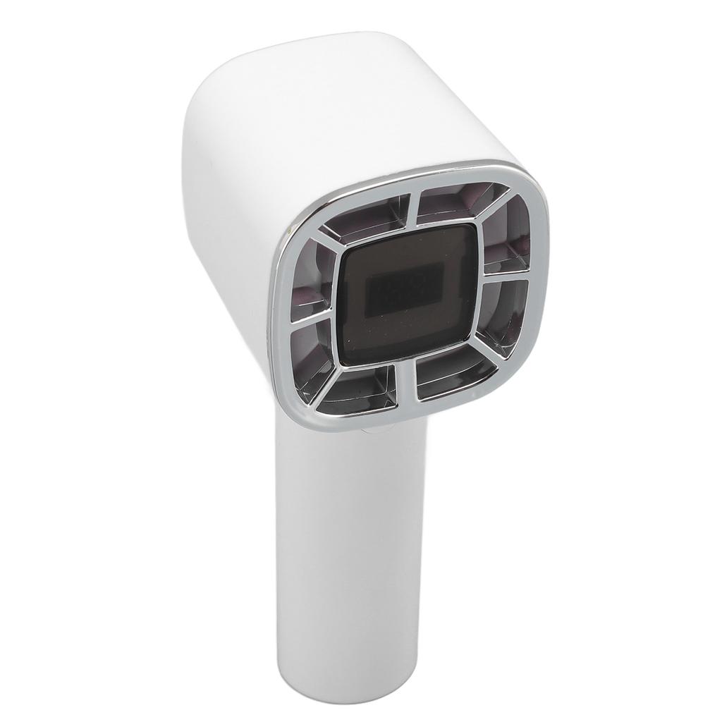 Handheld Portable Turbocharged Fan White 3 Speed High Wind Power USB Charging Small Handheld Fan